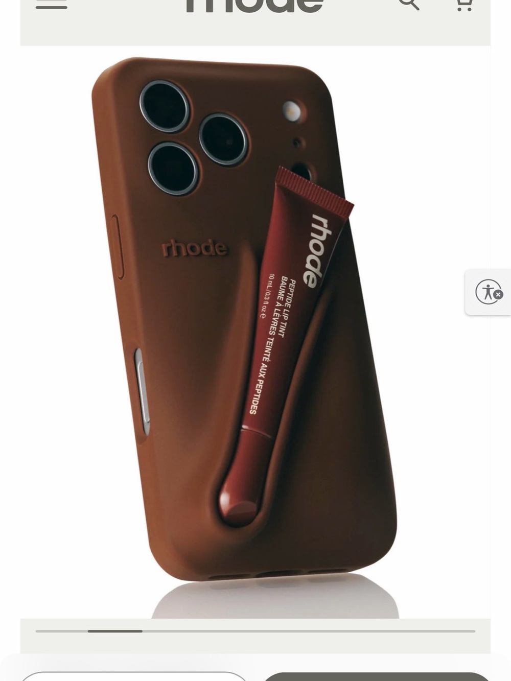 rhode lip case - iPhone 17 pro - bronze